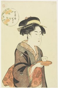 Waitlesss uyandı f Naniwaya Thea Hosho, 1792-1793 by Katsukawa Shuncho